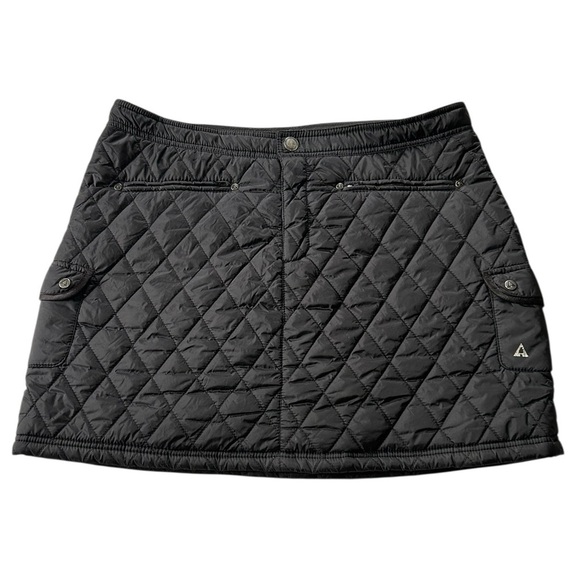 Ascend Insulated Snow Mini Skirt Quilted Black Size 16 Outdoor Hiking - Picture 1 of 12